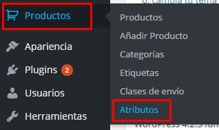 tallas productos woocommerce