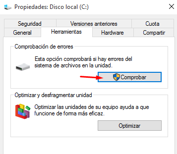 Nominal Microprocesador Administración Reparar disco duro en Windows 10
