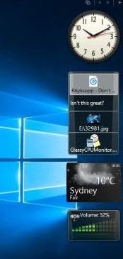 gadgets windows 10