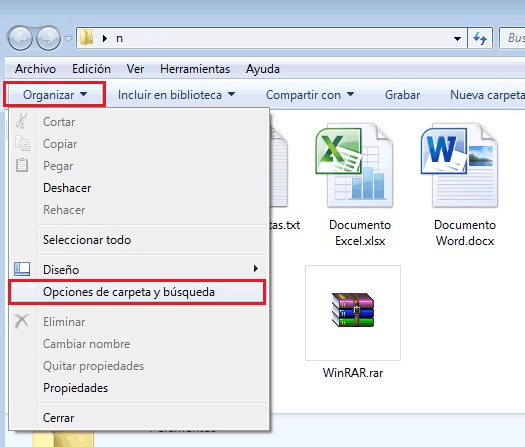 paleta Degenerar Won Mostrar extensiones de archivos en Windows 7