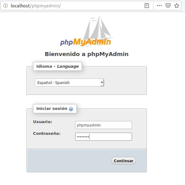 instalar phpmyadmin ubuntu
