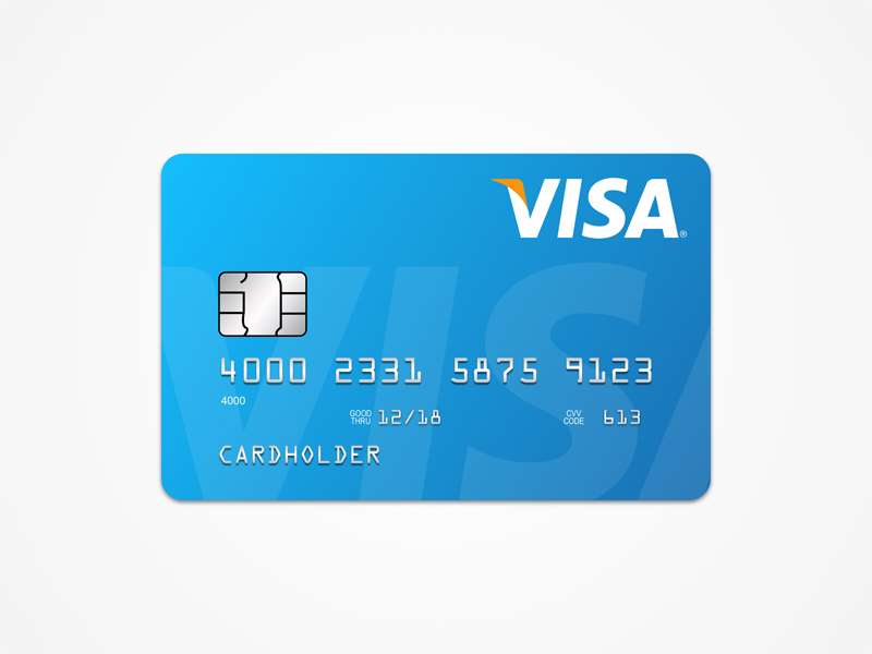 visa card sketch