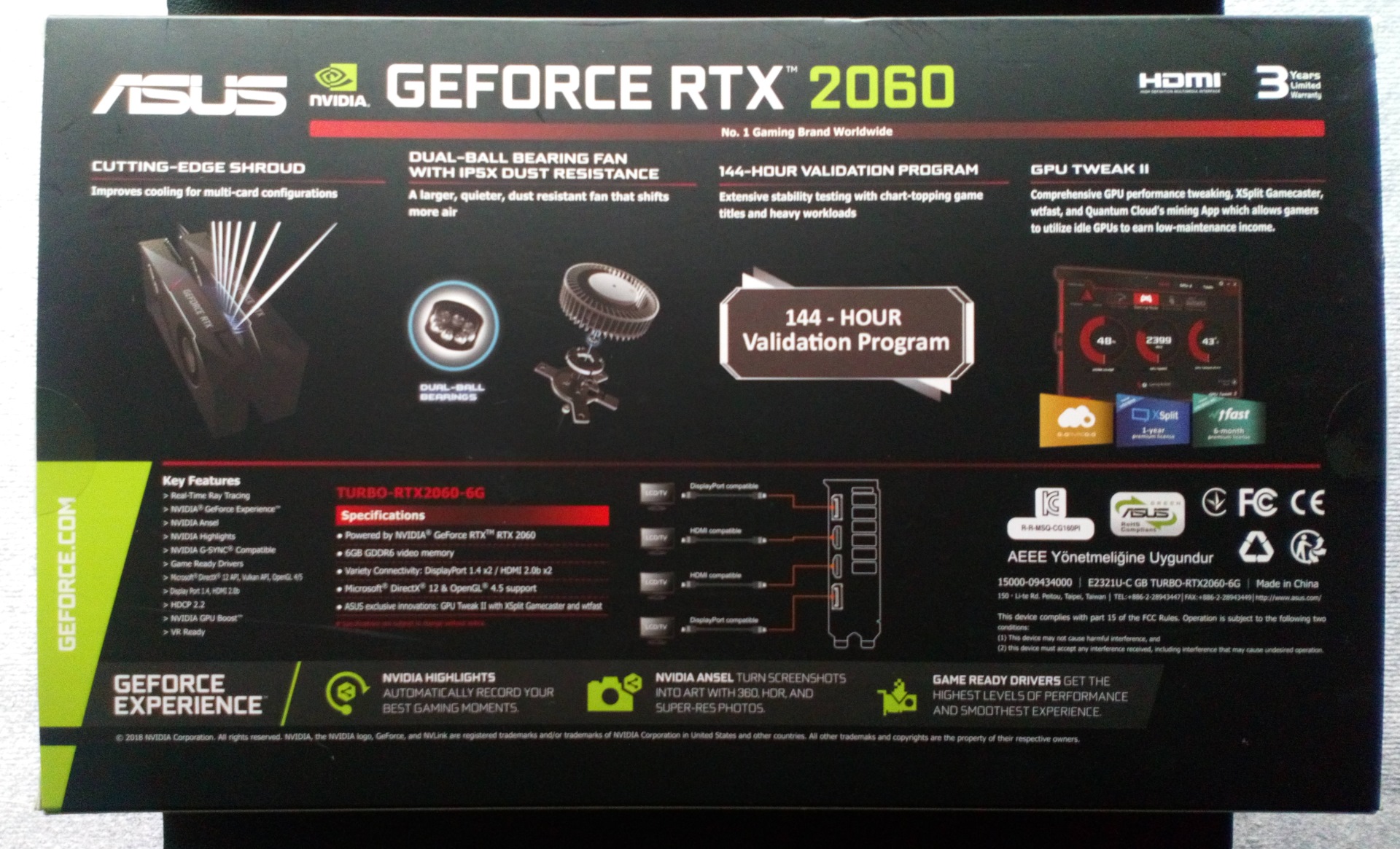 asus rtx 2060 turbo 6gb review