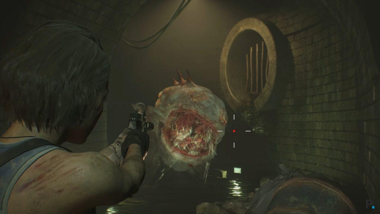 Resident Evil 3 Remake alcantarillas enemigo