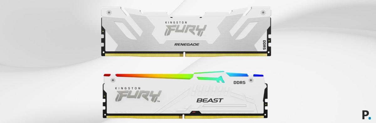 Kingston lanza la memoria blanca FURY Beast y Renegade DDR5